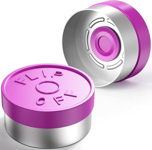 100pcs 13mm Aluminum Caps (Purple) in Saudi Arabia