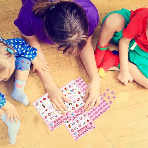 Valentine's Day Bingo Game for Kids 24 Players Valentine Party Game in Kuwait