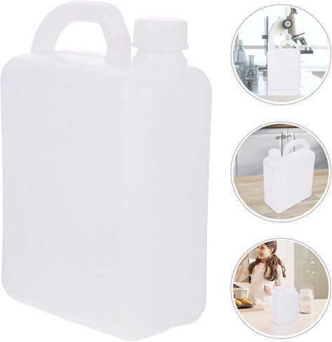 Healvian 1LPlastic Jugs,Reusable Water Oil Sample Bottle,Empty Jug Container Bottle with Airtight Lid,Chemical Container for Laboratory Use,Reagent Bottle Brewing and Winemaking Supplies in Saudi Arabia