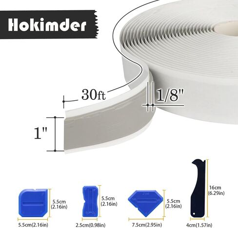 Butyl Seal Putty Tape White 1 Inch x 30 Feet, 4 Roll White Butyl Sealant Tape Perfect Butyl Tape Bulk for RV Roofing Patching Automotive Window Repair, Boat Sealing Glass and EDPM Rubber in Saudi Arabia