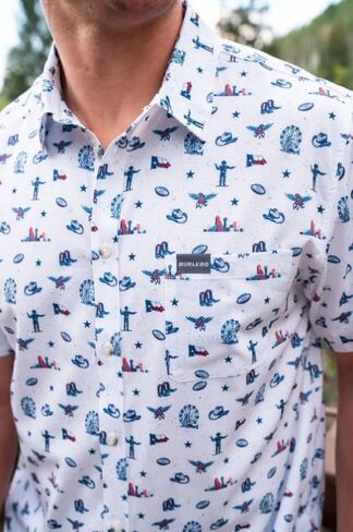 Performance Button Up - Retro Duck Camo in Saudi Arabia