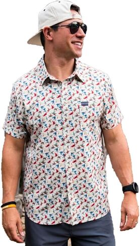 Performance Button Up - Retro Duck Camo in Saudi Arabia