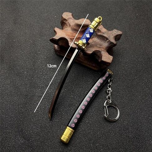 2ps Mini Toy Katana Keychain, Metal Model Sword with Pull Out Best Gift for Anime Lovers Samurai Sword Game Series in Saudi Arabia