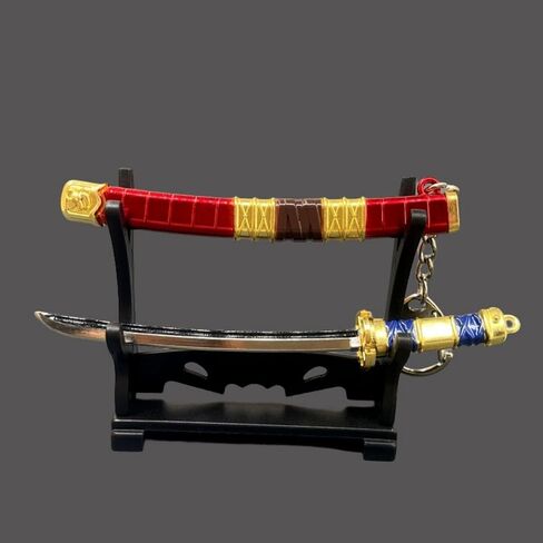 2ps Mini Toy Katana Keychain, Metal Model Sword with Pull Out Best Gift for Anime Lovers Samurai Sword Game Series in Saudi Arabia