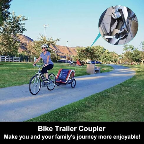 Bike Trailer Hitch Connector Coupler Bicycle Adapter, Bicycle Trailer Hitch Works with Children's Trailers,Cargo and Pet Bicycle Trailers, Cycling Adapter Accessories in Kuwait