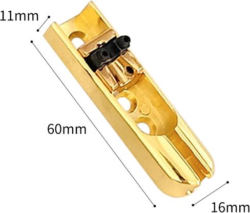 HXBER 4pcs Bass Guitar Bridge Individual Bass Bridge Guitar Bridge Single Individual Tailpiece Single String Bass Bridge Bass Guitar Saddles Compatible with 4 String Electric Bass Guitar Accessories in Kuwait