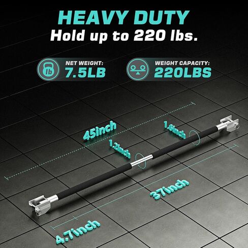 Dumbbell Barbell Converter Bar Adjustable Dumbbell to Barbell Converter Bar Metal Solid Heavy-duty Versatile Barbell Weight Bars for Lifting Full Body Workouts Home Gym Fitness Up to 200 lb Capacity in Saudi Arabia