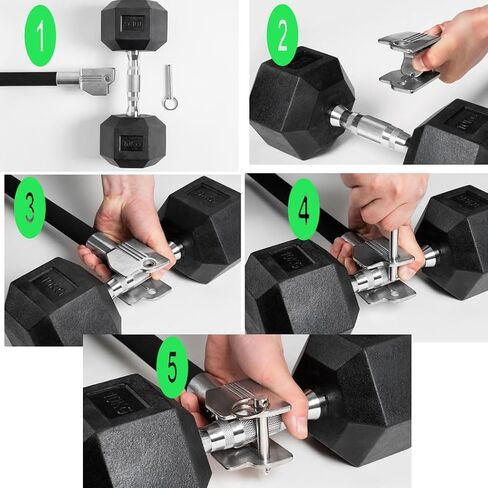 Dumbbell Barbell Converter Bar Adjustable Dumbbell to Barbell Converter Bar Metal Solid Heavy-duty Versatile Barbell Weight Bars for Lifting Full Body Workouts Home Gym Fitness Up to 200 lb Capacity in Saudi Arabia