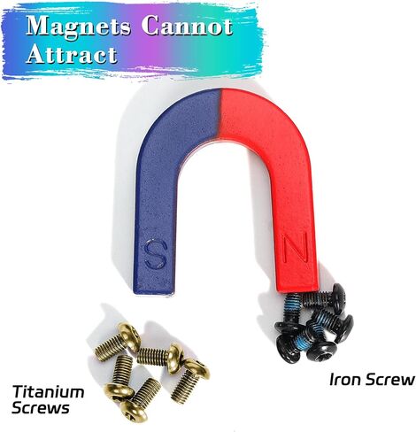 12Pcs Titanium Rotor Bolts, Bike Disc Brake Rotor Screws Bolts, M5x10mm (Blue) in Kuwait