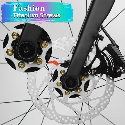 12Pcs Titanium Rotor Bolts, Bike Disc Brake Rotor Screws Bolts, M5x10mm (Blue) in Kuwait