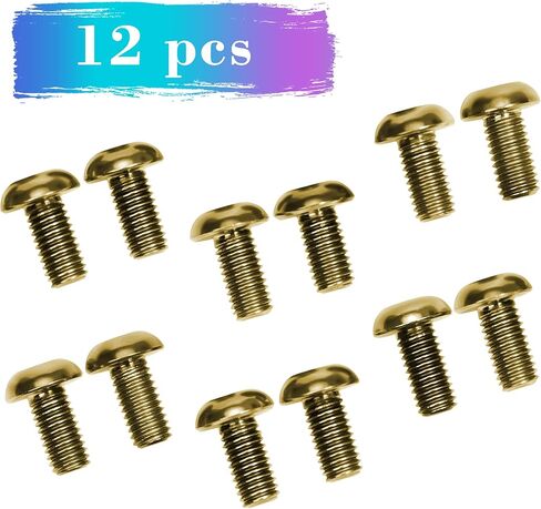 12Pcs Titanium Rotor Bolts, Bike Disc Brake Rotor Screws Bolts, M5x10mm (Blue) in Kuwait