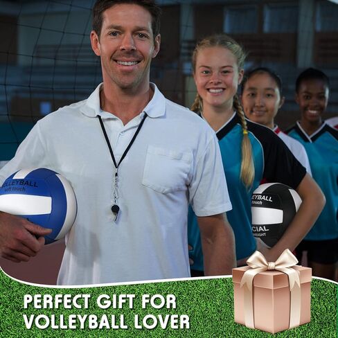 Junkin 6 Pack Volleyballs Official Size 5 Waterproof Soft Volleyball with Pump and Net Bag Outdoor Indoor Beach Gym Game Training Sport Gift for Adults in Kuwait