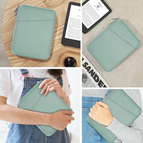 حقيبة MoKo بحجم 6-7 بوصات لجهاز Kindle Colorsoft Signature Edition مقاس 7 بوصات، كيندل الجديد تمامًا مقاس 6 بوصات الجيل الحادي عشر 2022/الجيل العاشر 2019/الجيل الثامن 2016، 6.8 بوصات Kindle Paperwhite الجيل الحادي عشر/العاشر 2021/2018، زهرة ملونة in Saudi Arabia