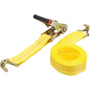 HAMPTON PROD Keeper Keeper - 2" x 16' Heavy Duty Ratchet Tie-Down with Double J-Hooks - 3,333 lbs. Working Load Limit and 10,000 lbs. Break Strength