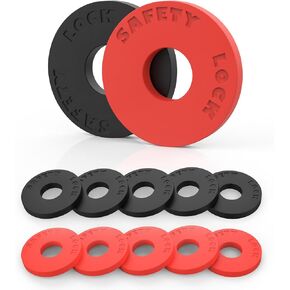 12 Pcs Guitar Strap Locks, Silicone Strap Locks, Premium Strap Blocks for Guitar Protection (Red and Black)