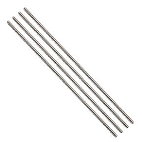 4 Packs 304 Stainless Steel 1/4"-28 Thread Fully Threaded Rods, 12" Length, Right Hand Threads, Low Magnetic