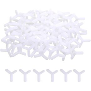 Cosmos 600 Pcs 1/8’’ 3mm Tile Spacers for Spacing Ceramic Wall Floor Tile Spacers Wall Plastic Spacers Tiling Tools for Ceramic Tile Installation (T - Shape)