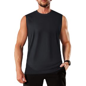 TACVASEN Tank Tops Men Sleeveless Shirts Cotton Workout Gym Athletic Muscle Casual Undershirts Summer Tank Tops Men in Kuwait