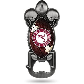 Rico Industries mens Magnetic Metal Bottle Opener Party Starter sports fan automotive magnets, Team Color, 2.25 x 5- US