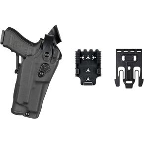 SAFARILAND 6360 Glock Holster, Level III Retention™ Holster for Glock 17/22 Surefire X300U - Red Dot Optic Compatible, STX Tactical Black, Right Hand