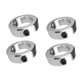 1" Bore Solid Steel Style Zinc Plated Set Screw Shaft Collars for Lawn Tractor Garage Doors