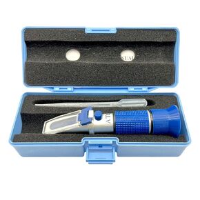 Antifreeze Refractometer 5-in-1 Antifreeze Coolant Refractometer for Checking Automobile Antifreeze Coolant and Freezing Point, Concentration of Ethylene Glycol or Propylene and Battery Acid