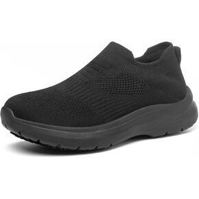 Non Slip Shoes for Women Work Black Food Service, Women's Non Slip Nursing Shoes, Comfortable, Breathable, and Wear-Resistant