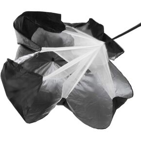 Training Resistance Parachute,plplaaoo Running Parachute for Speed Training, Power Umbrella Freeweight Running Strength Exercise, Improve Footwork Any Sport, Running Speed Training Black, trainin