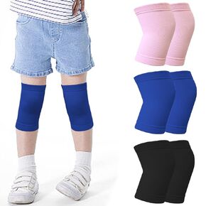 Kids Knee Support Sport Junior Breathable Kids Knee Support Sleeve for Girls and Boys Elasticity Childs Knee Brace for Football Cycling Dance Yoga Tennis Running Climbing (Black)