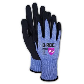 MAGID D-ROC AeroDex ANSI A6 VersaTek Grip Coated Work Glove, 144 Pairs, Size 9/Large (GPD683)