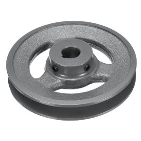 uxcell BK57-3/4 V-Belt Sheave 3/4"Bore 5.45"OD Single Groove Web Sheave Bored-to-Size Sheave, Cast Iron, Belt Section for 3L or B Belt