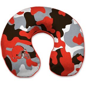 Cleveland Browns Camo Memory Foam Travel Pillow