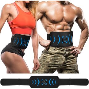 FOPIE Intelligent Wireless Fitness Apparatus, ABS Stimulator, Abdominal Toning Belt Portable Ab Toner Waist Trainer Fitness Trimmer Workout Equipment for Home NFB-6