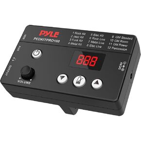 Pyle Strike Performance Drum Module - Compatible Replacement for PEDKITPRO100 Electric Drum Kit, 272 sounds, 12 Kits, 0.36" Color LED display, USB MIDI, MIDI In & Out, Includes Power Supply