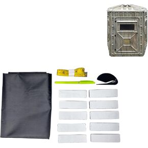 Deer Blind Window Curtain Hunting Blind Window Curtain 57" x 39" Universal Box Blind Curtain Kit with Magic Tape