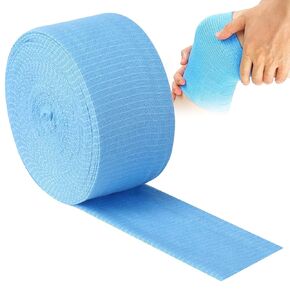 Tubular Bandage Elasticated Compression Wrap Bandages Size D Stockinette Tubing Blue for Large Knees Medium Thigh 3’’ x 8.75yd