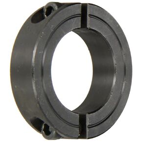Climax Part 2C-137, Mild Steel, Black Oxide Plating, Clamping Collar, 1 3/8 inch bore, 2 1/4 inch OD, 9/16 inch Width, 1/4-28 x 3/4" Clamp Screw, Metallics