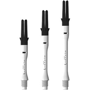Dart Shafts: Carbon Fiber - Spinning - for Soft Tip and Steel Tip Darts - Clear 370 (Extra Long Slim)