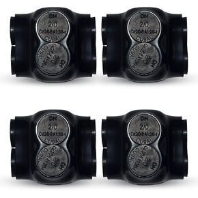 Select Black Insulated in-Line, 1/0-14 Wire Range, Allen Hex 3/16", 4Pack