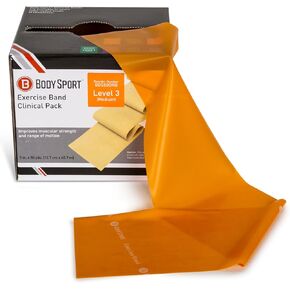 Body Sport Exercise Bands - Resistance Bands in 50 yard Rolls for Fitness, Stretching, or Physical Therapy