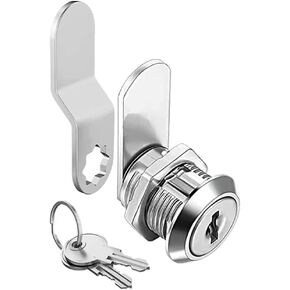 Truck Tool Lock with Keys, 5/8 inch Toolbox Lock, Cabinet, Desk Drawers Cam Lock Replacement for Trailer, RV Boxes, Mailboxes