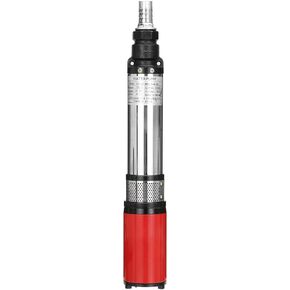 12V DC Deep Well Pump 3Inch Tube Solar Well Submersible Pump Stainless Steel Deep Water Pump for well,Submersible 1" Outlet 250W Submersible Well Pump for Home Pool Agricultural Irrigation Garden