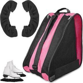 Skating Bag Set Ice Skate Blade Covers Ice Skating Guards and Roller Skates Bag Roller Skate Accessories Roller Skate Bag for Kids Men Women Adults