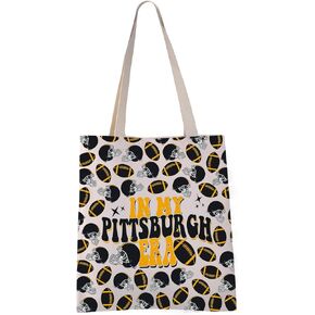 VAMSII Pittsburgh Tote Bag In My Pittsburgh Era Gift For Football Lovers Pennsylvania Trip Gift (PITTSBURGH ERA tote)