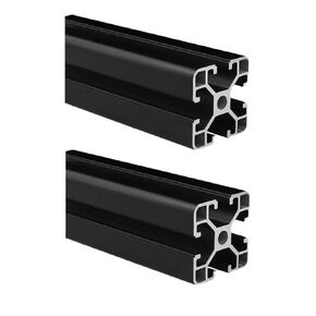 4040 Aluminum Extrusion T Slot 200mm Long Black 4 Pack, Extruded Aluminum Profile T-Slot 40 Series European Standard Anodized Linear Rail 40 x 40 7.87" 4Pcs