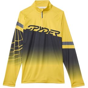 Spyder Kids Boys Incline 1/2 Zip Top (Big Kid) Acid Yellow LG (14-16 Big Kid)