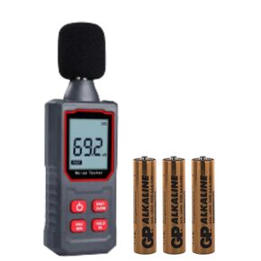 Sound Level Meter Decibel Reader db Meter Decibel Monitoring Tester 30 to 130 dBA Measuring Range Decibel SPL Meter for Quick Response Testing, Noise Tester, HD LCD Display, Environmental Monitoring