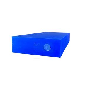 EcoCut: Acrylonitrile Butadiene Styrene (ABS) Navy Plastic Block, 2" x 3" x 12", for Machining, Home Improvements, Prototypes, Engineering