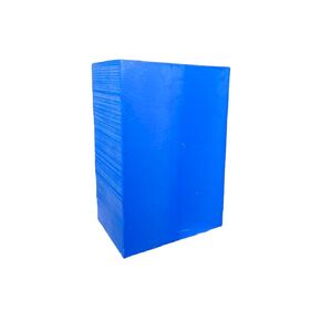 EcoCut: Acrylonitrile Butadiene Styrene (ABS) Blue Plastic Block, 2" x 6" x 12", for Machining, Home Improvements, Prototypes, Engineering