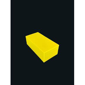 EcoCut: High-Density Polyethylene (HDPE) Yellow Plastic Block 2" x 3" x 6" - for Machining, Home Improvements, Prototypes, DIY Projects, Engineering
